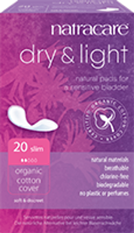 Natracare Inkontinensbind Dry & Light 20 stk
