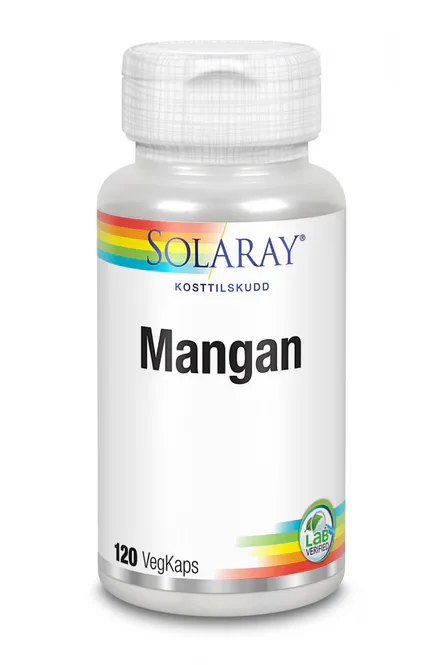 Hovedbilde Solaray Mangan 5 mg 120 kapsler