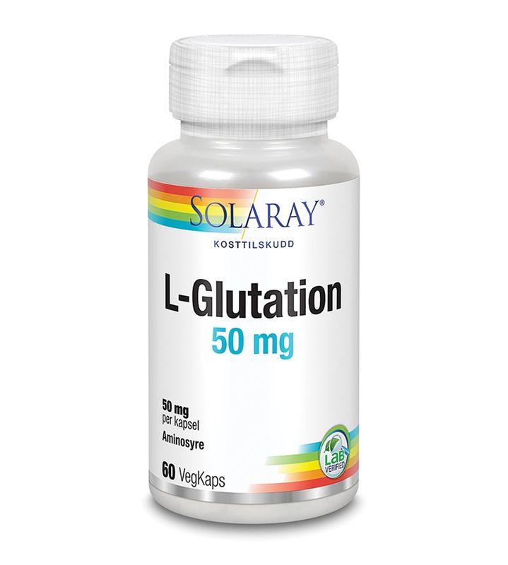 Solaray L-Glutation 50 mg 60 kapsler
