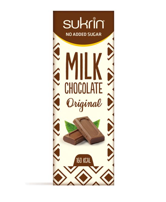 Hovedbilde Sukrin Melkesjokolade Original 40 g