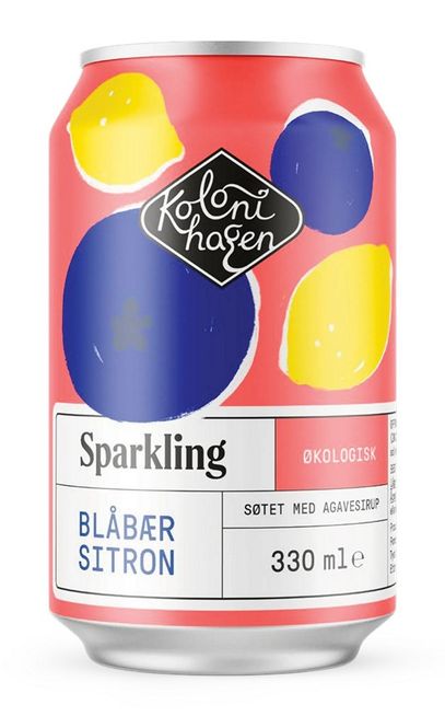 Hovedbilde Kolonihagen Sparkling Blåbær Sitron 330 ml