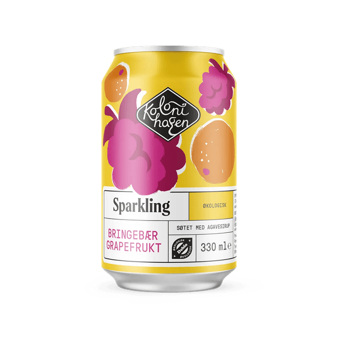 Hovedbilde Kolonihagen Sparkling Bringebær Grapefrukt 330 ml