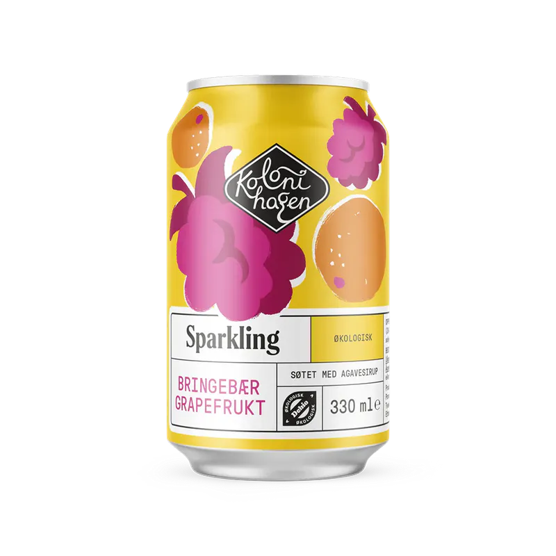 Kolonihagen Sparkling Bringebær Grapefrukt 330 ml