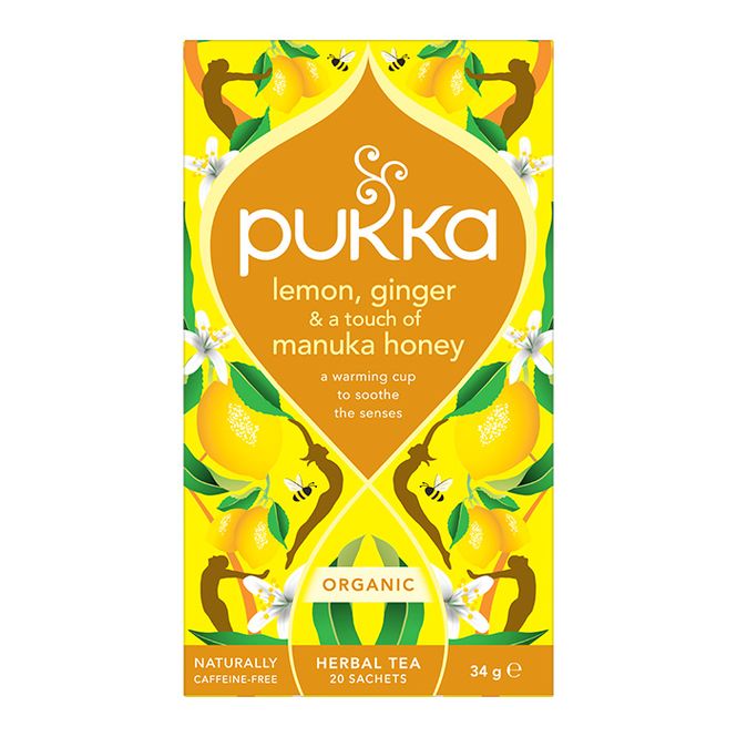Hovedbilde Pukka Lemon Ginger & Manuka Honey Tea 20 poser