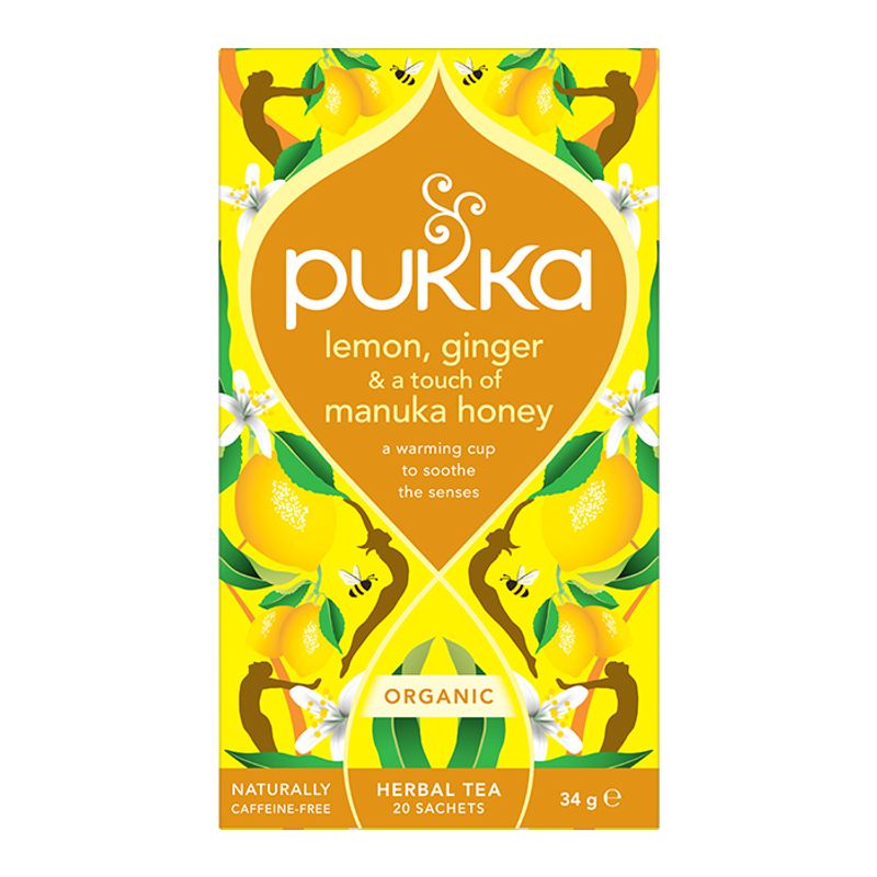 Pukka Lemon Ginger & Manuka Honey Tea 20 poser