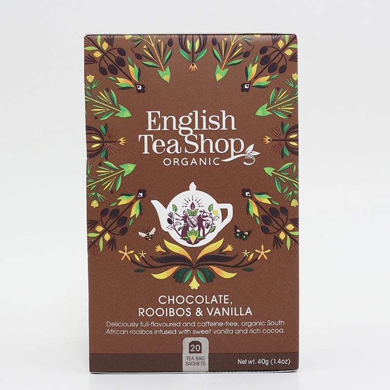 English Tea Shop Chocolate Rooibos & Vanilla Tea 20 poser