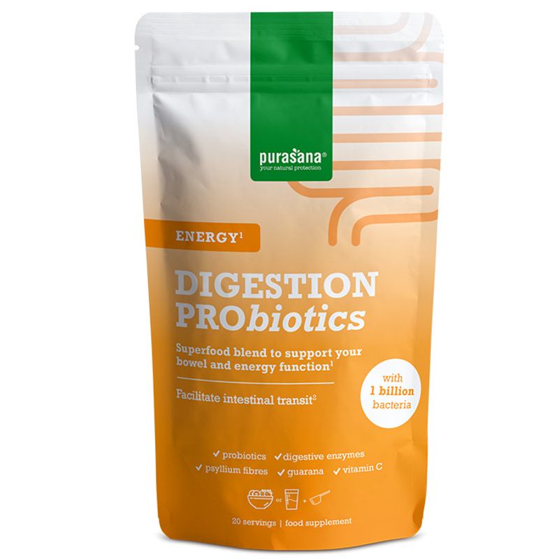 Purasana Digestion Probiotics Energy 140g pulver