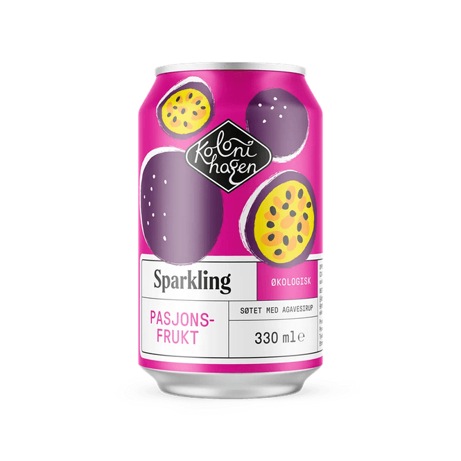 Hovedbilde Kolonihagen Sparkling Pasjonsfrukt 330 ml